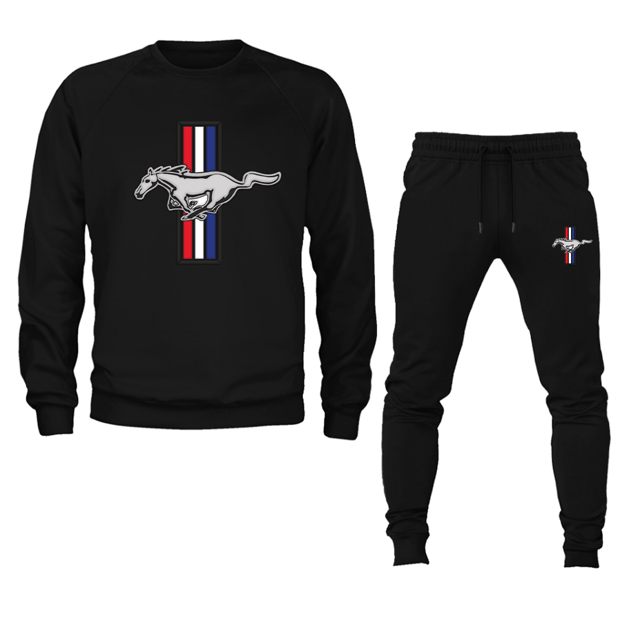Men's Mustang Crewneck Sweatshirt Joggers Suit